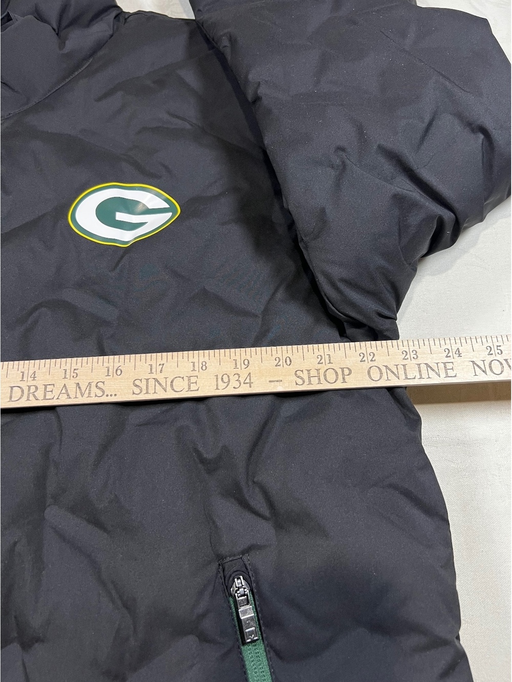 NEW MSX by Michael Strahan Green Bay Packers Black Quilted Jacket Size Large - Picture 7 of 7